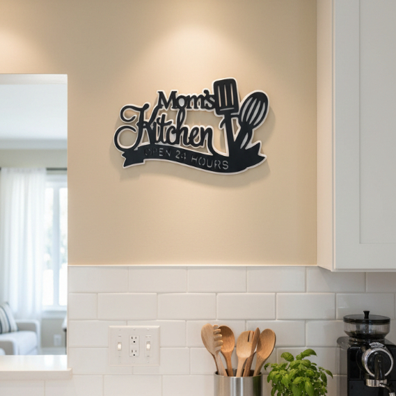 Aesthetic Kitchen Wall Decorations, Aesthetic WPC แขวนผนัง