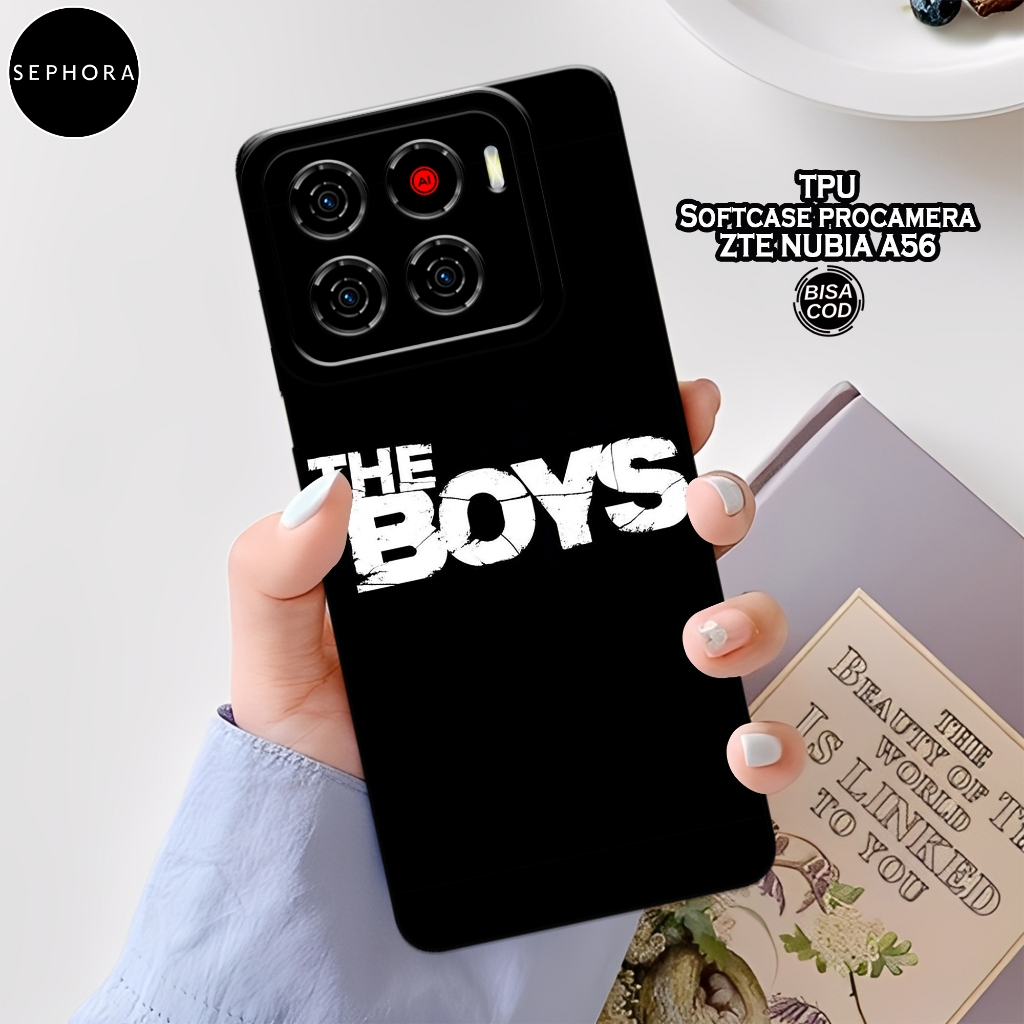 เคส ZTE Nubia A56 ล่าสุดของ HP - เคสแฟชั่นสีดํา - ZTE Nubia A56 Softcase - เคสกล้อง Pro - เคส ZTE Nu