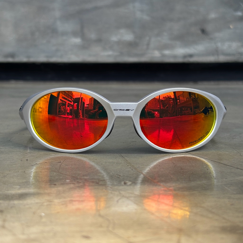 Redux Silver Red Iridium Eye Jacket (Polarized) วิ่งกีฬาแว่นตากลางแจ้งวิ่งกีฬาสําหรับกิจกรรมกลางแจ้งและกีฬา