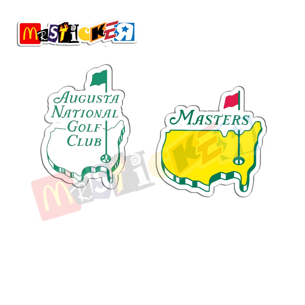 Masters tournament Augusta National สติ๊กเกอร์ไดคัทโลโก้ไม้กอล์ฟ