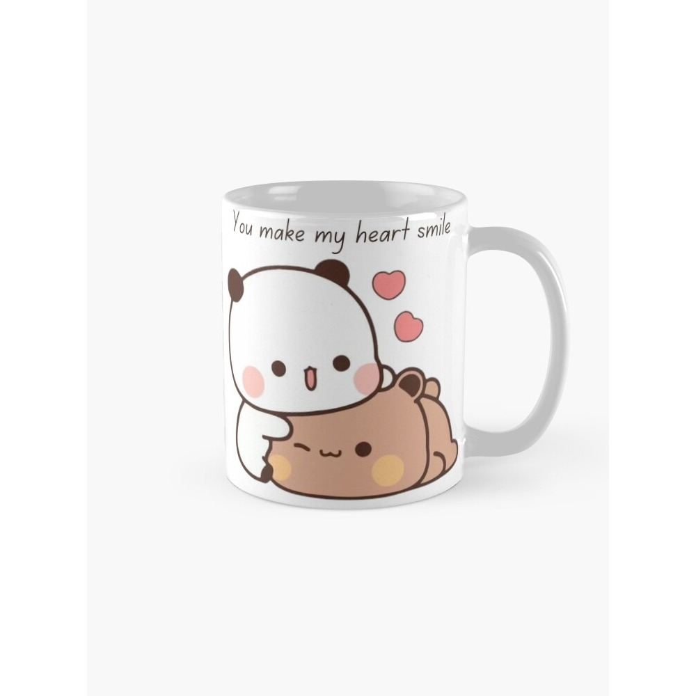 You Make My Heart Smile Bubu Dudu Panda Bear Love 2026 แก้วกาแฟ