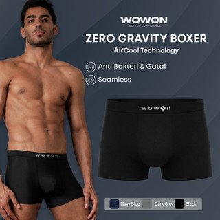 Wowon Men Boxer - 3 PCS- Celana Dalam Pria - Zero Gravity Feel | Hitam