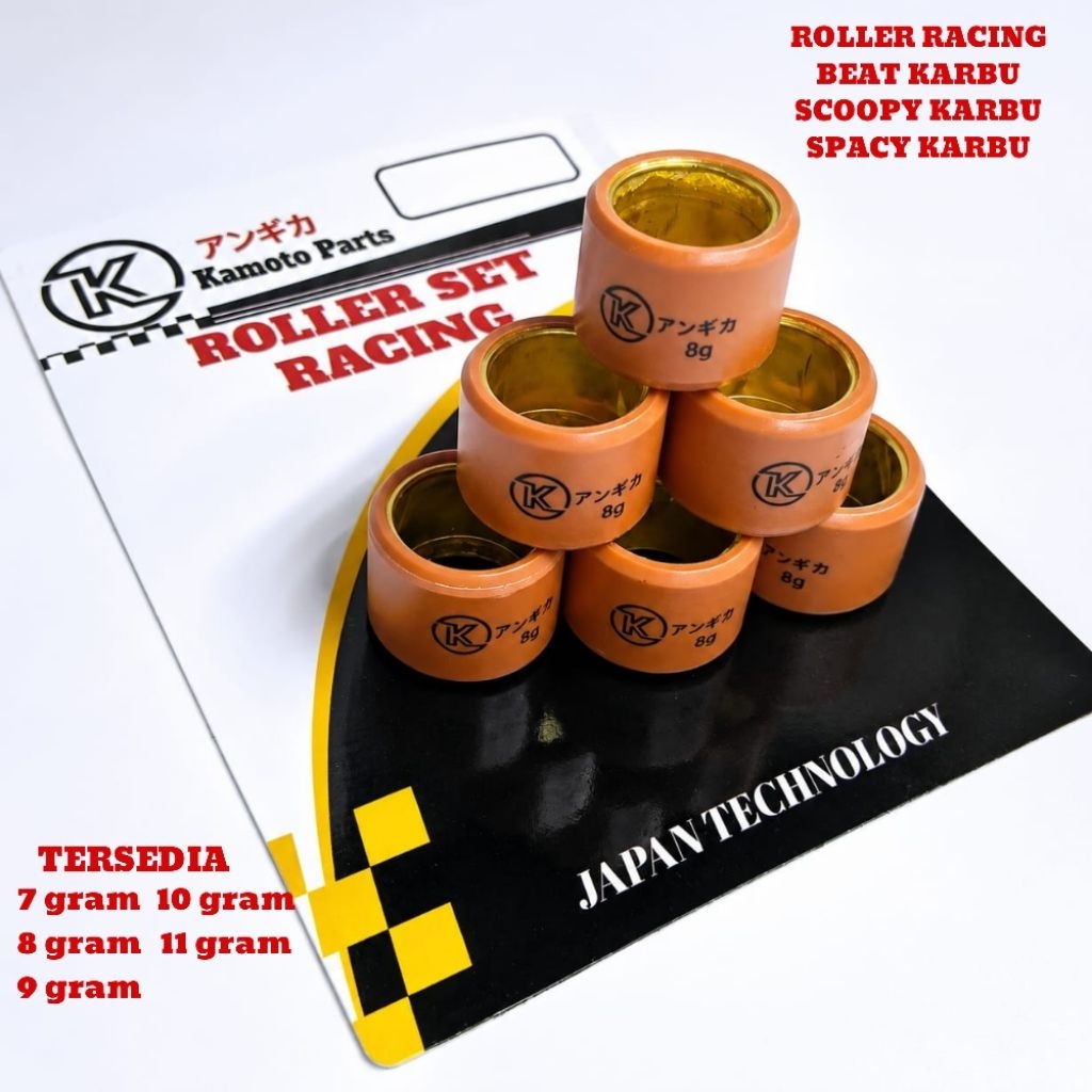 ROLLER RACING KAMOTO 7GRAM - 11GRAM BEAT CARBON / SCOOPY CARBON / SPACY CARBON