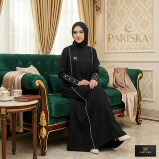 FARIZKA | Dress Gamis Polos Casual Size S-M L-XL 3L-XXL Pakaian Muslim Wanita Bahan Sabrina Anti UV