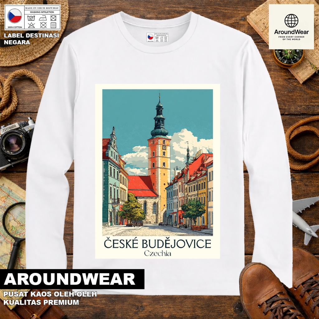 เสื้อยืด LONG-SLEEVED โดย CZECH 19 พร้อมแท็ก ASAL CZECH REPUBLIC SOUVENIR ของขวัญระดับพรีเมียม