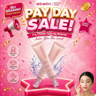PAYDAY! Ebelin - 4-In-1 Magic Finish Tone Up Makeup Brightening Cream | Mencerahkan Kulit Secara Natural, Meratakan Warna, Glowing & Ringan