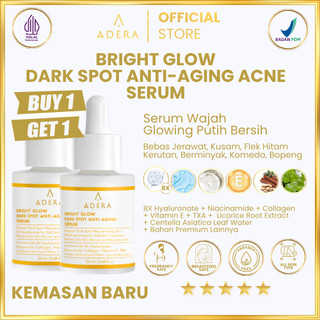 [Beli 1 Gratis 1] Adera Serum Wajah Glowing Putih Bersih Bebas Jerawat Kusam Flek Hitam Kerutan Berminyak Komedo Bopeng Sudah BPOM HALAL