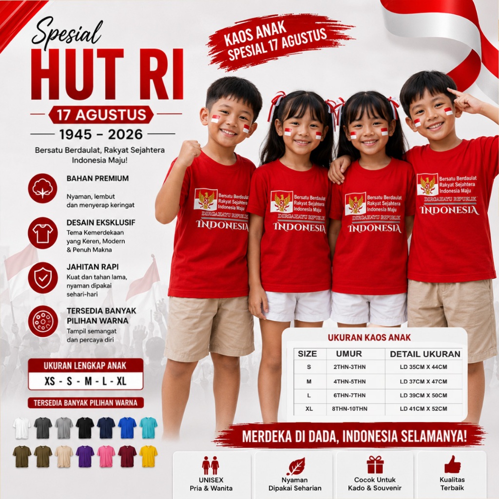 เสื้อยืด FF CHILDRENS INDEPENDENCE EDITION HUTRI 81 สามารถเป็น WORN UNISEX 002