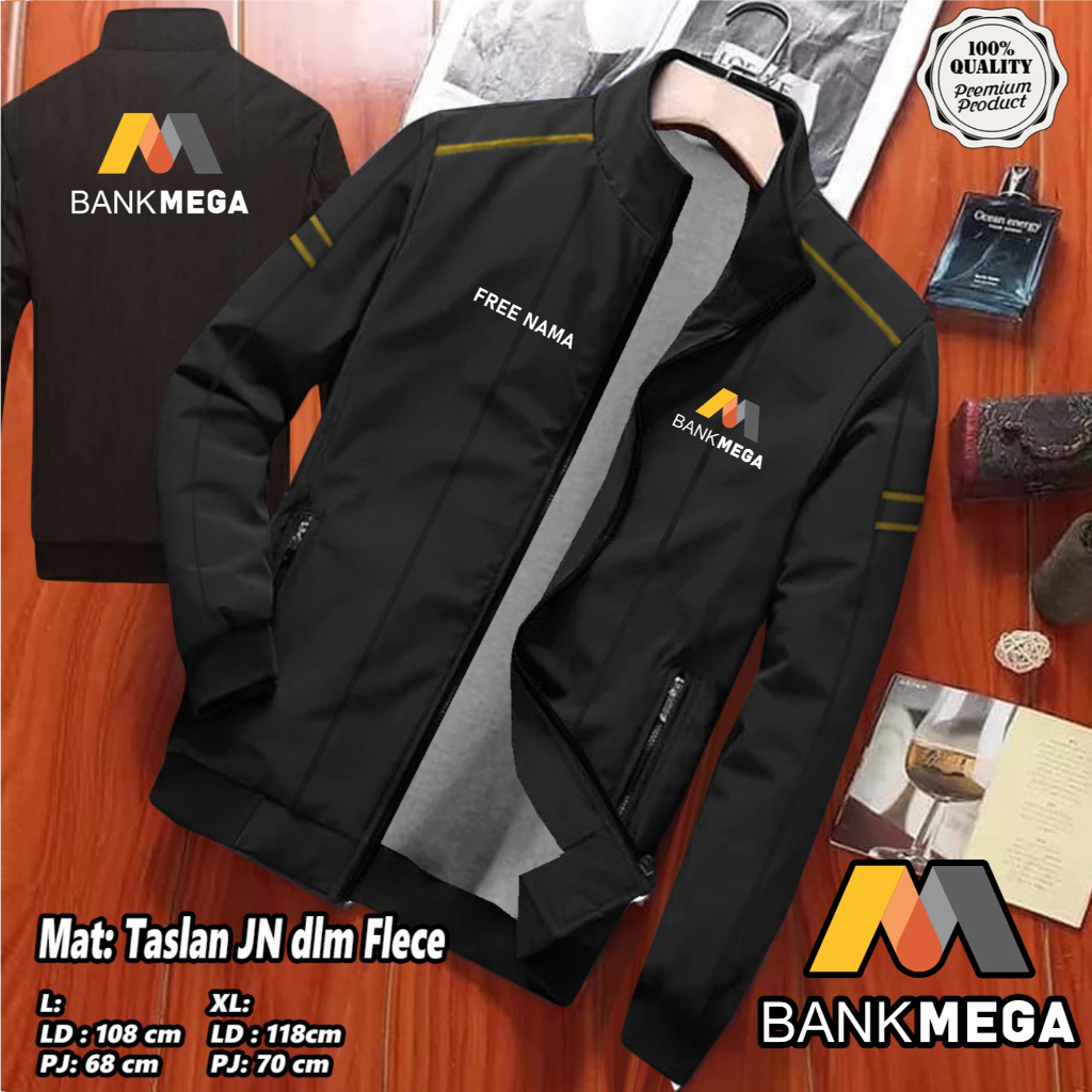 เสื้อแจ็คเก็ต Bank Mega ผลิตจากวัสดุร่มชูชีพ ZN taslan / เสื้อแจ็คเก็ตทํางานสําหรับบุรุษและสตรี