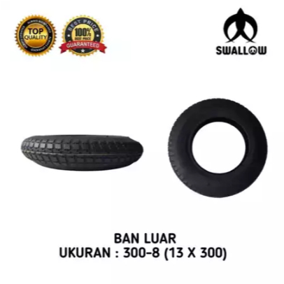 ยางนอกสําหรับรถเข็นทราย Push Truck Arko 3.00 - 8 300 x 8 Swallow Artco SWALLOW OUTER TYRE ยางสาลี่
