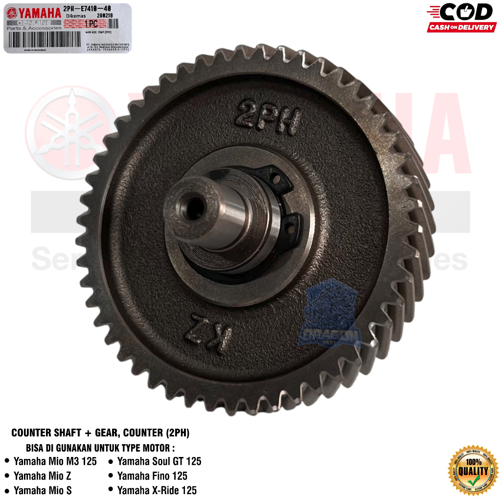 GEAR GEAR GEAR CENTER RATIO 12T 50T MIO M3 SOUL GT SZ FINO XRIDE 125 2PH-E7410-40