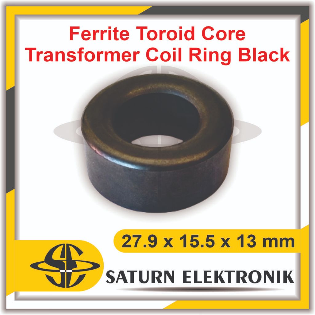 Black Ferrite Core Round Ferrite Toroid Inductor เส้นผ่านศูนย์กลาง 27.9 มม