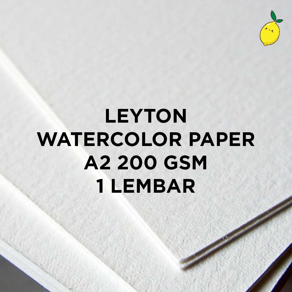 Leyton กระดาษสีน้ํา เซลลูโลส 200แกรม A2 1 แผ่น