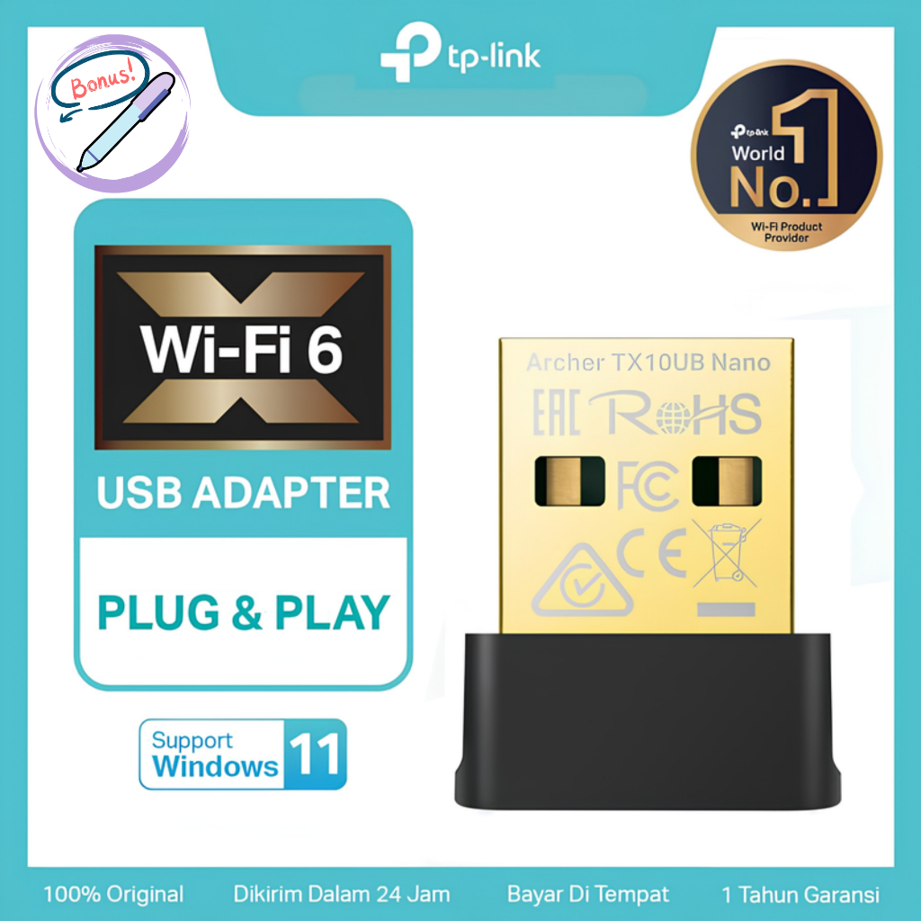 TP-LINK ARCHER TX10UB NANO ADAPTER USB AX900 NANP WI-FI 6 BLUETOOTH