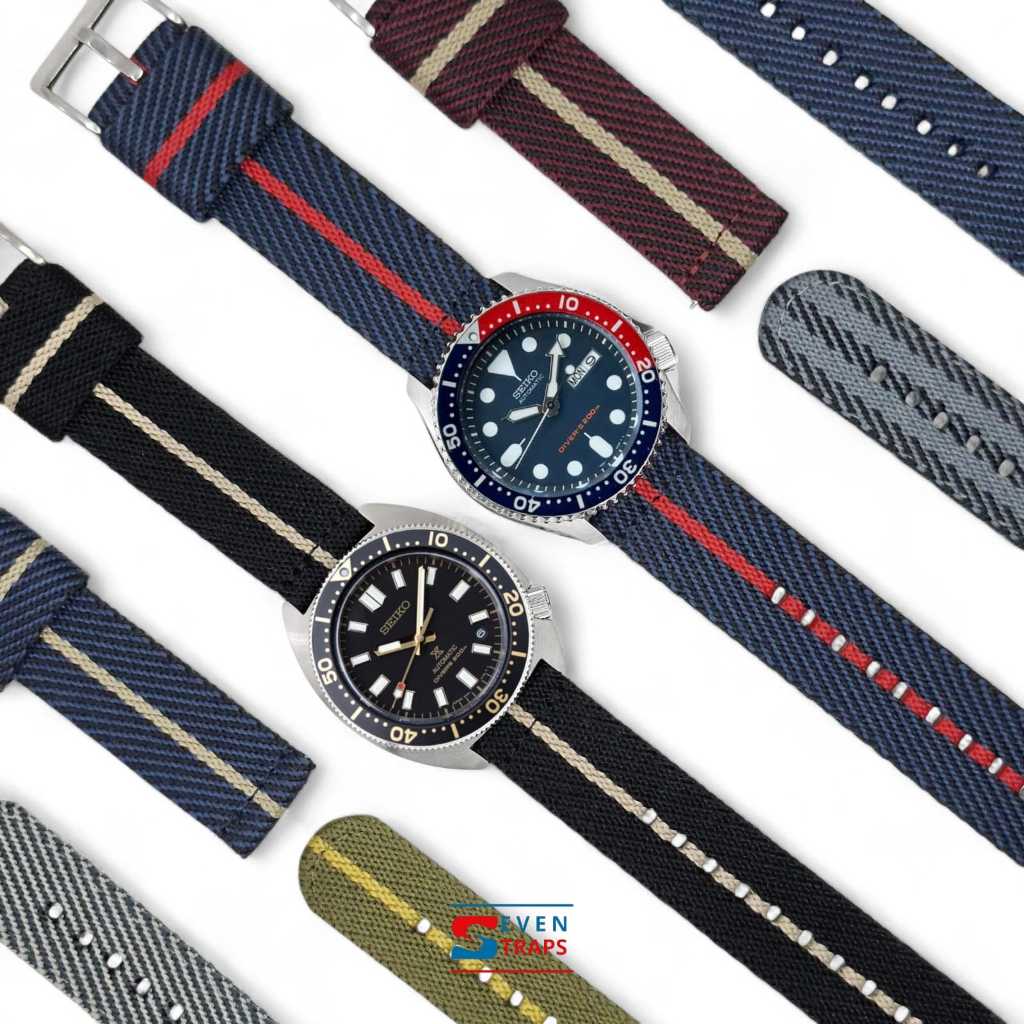 NYLON WOVEN NATO STRAP QUICK RELEASE SINGLE LOOP 18mm 20mm 22mm