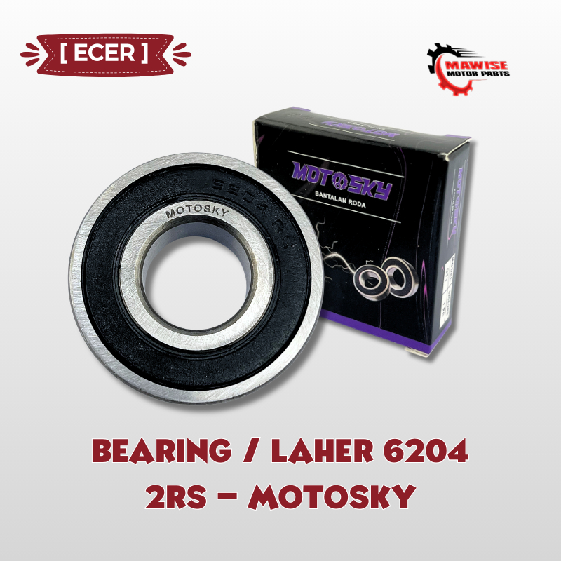 BEARING / LAHER 6204 2RS – MOTOSKY
