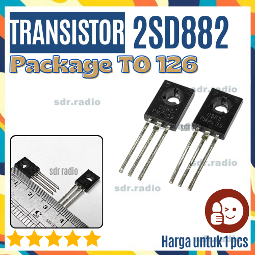 2SD882 D882 ทรานซิสเตอร์ต้นฉบับ NEC D882 Original TRANSISTOR D882 NEC TRANSISTOR POWER NPN TO-126 3A