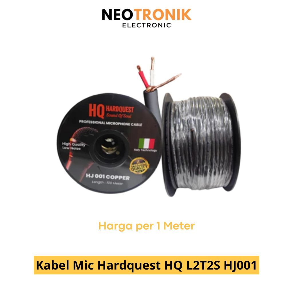 Harquest HQ L2T2S HJ001 สายไมค์ (ราคาต่อเมตร)