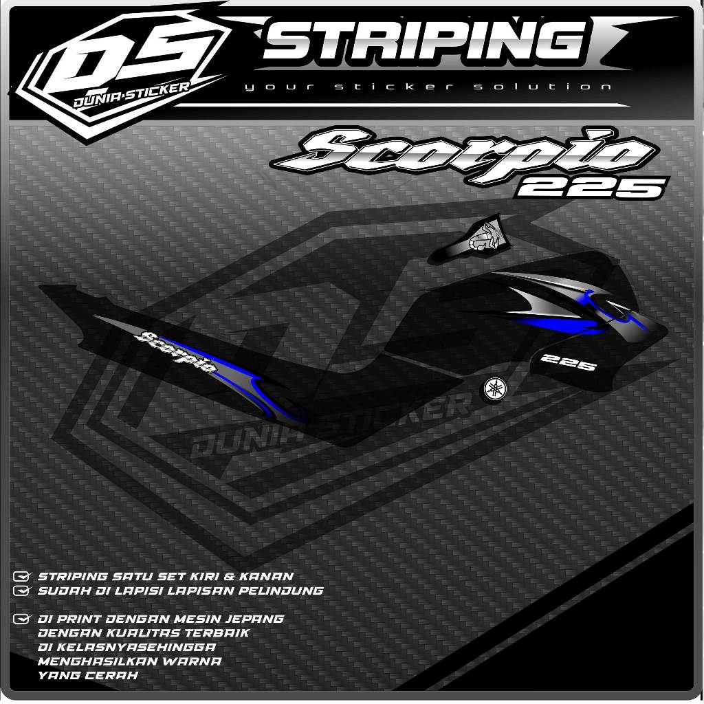NEW DESIGN SCORPIO STRIPING STICKER! รหัส 23