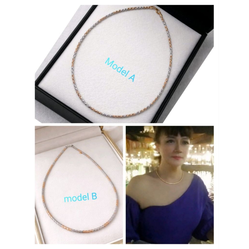 สร้อยคอ Xuping Coker ดั้งเดิม/สร้อยคอคอลวด Xuping ของแท้