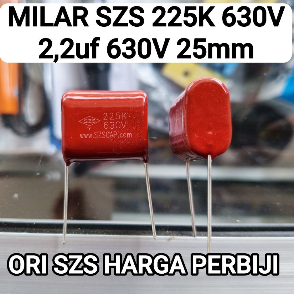 MILAR SSS CAP 225K630V 225K 630V 2.2uF 630V 25mm Original SZS