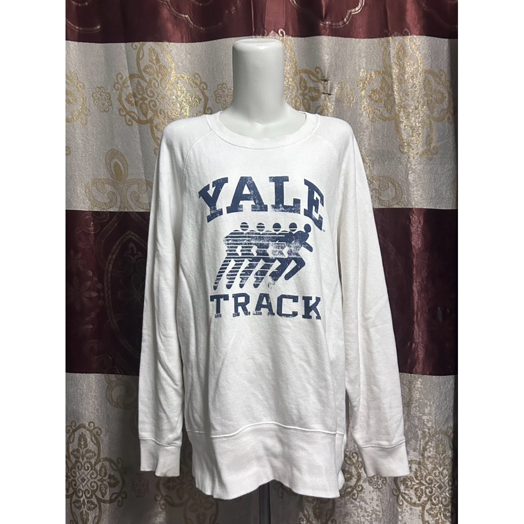Branded YALE fulltag - เสื้อท็อปผู้หญิงคอกลม oversize น่ารัก / เสื้อสเวตเตอร์ลายพรีเมียมหนา