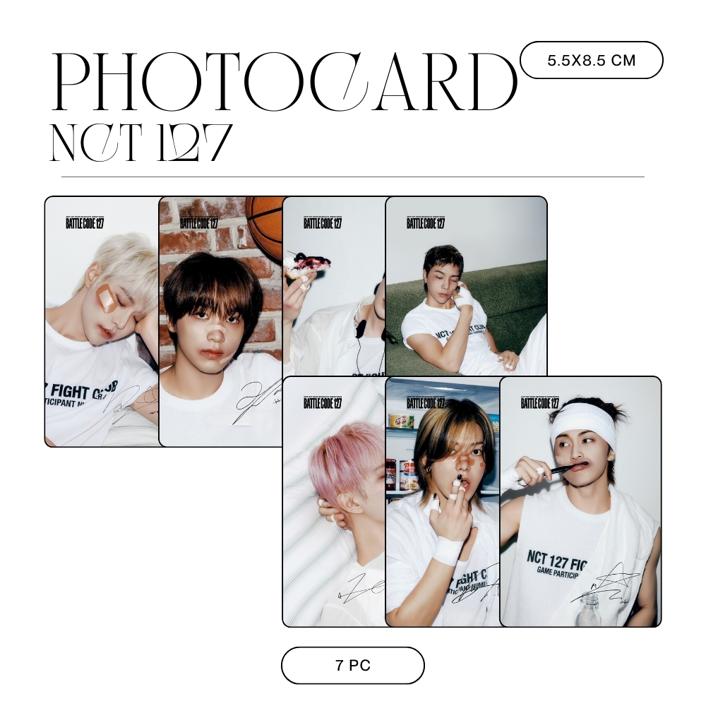 HOLOGRAM PHOTOCARD NCT 127 BATTLE CODE 10 ชิ้น การ์ด KPOP UNOFFICIAL DOYOUNG JAEHYUN JUNGWOO TAEYONG