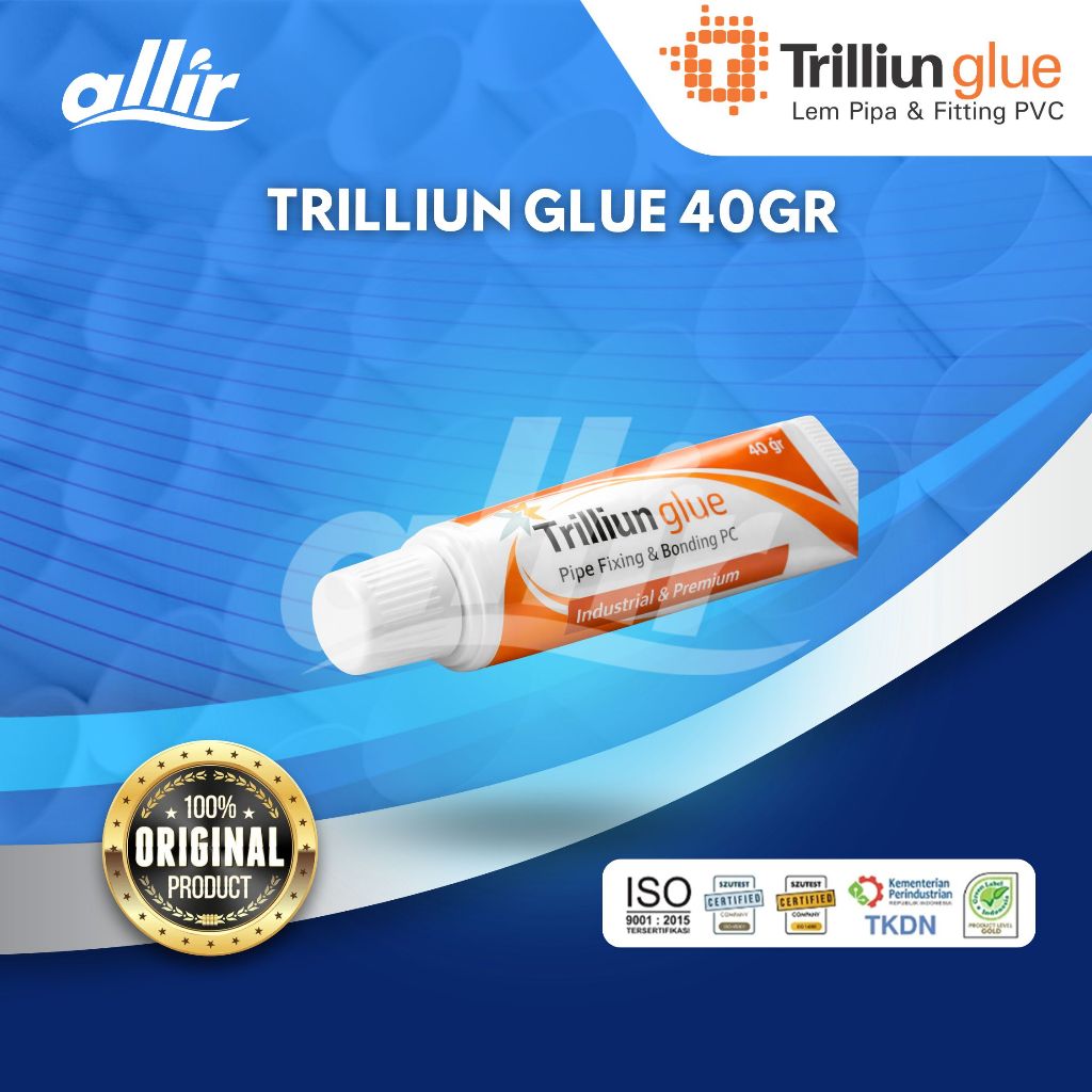 Allir - Trilliun Glue Tube 40g PVC Pipe & Fitting Glue