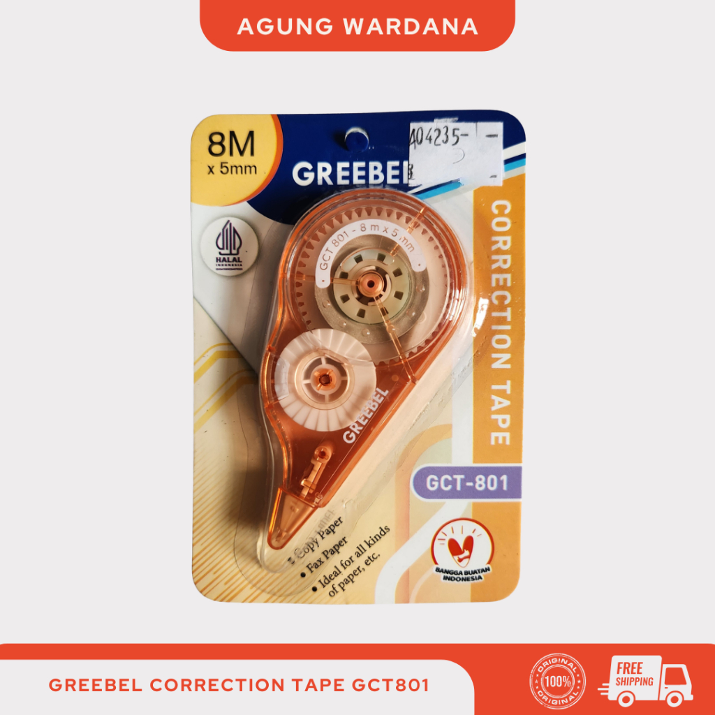 GREEBEL TYPE EX PITA CORRECTION TAPE GCT801