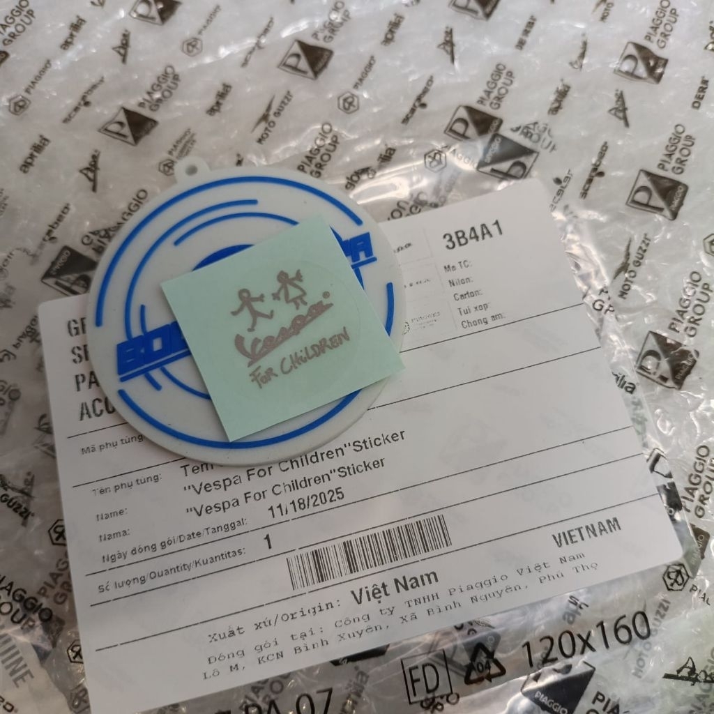 สติ๊กเกอร์ Vespa สําหรับเด็ก Vespa Matic