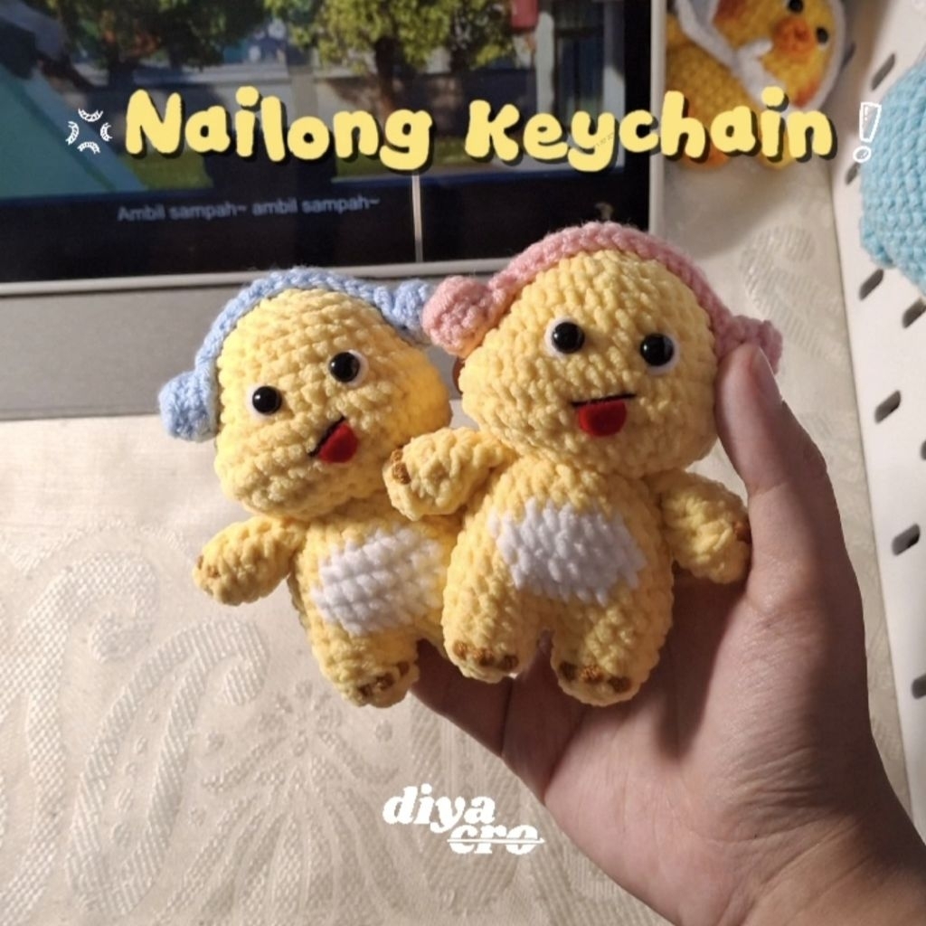 พวงกุญแจโครเชต์ Nailong | พวงกุญแจถัก Nailong