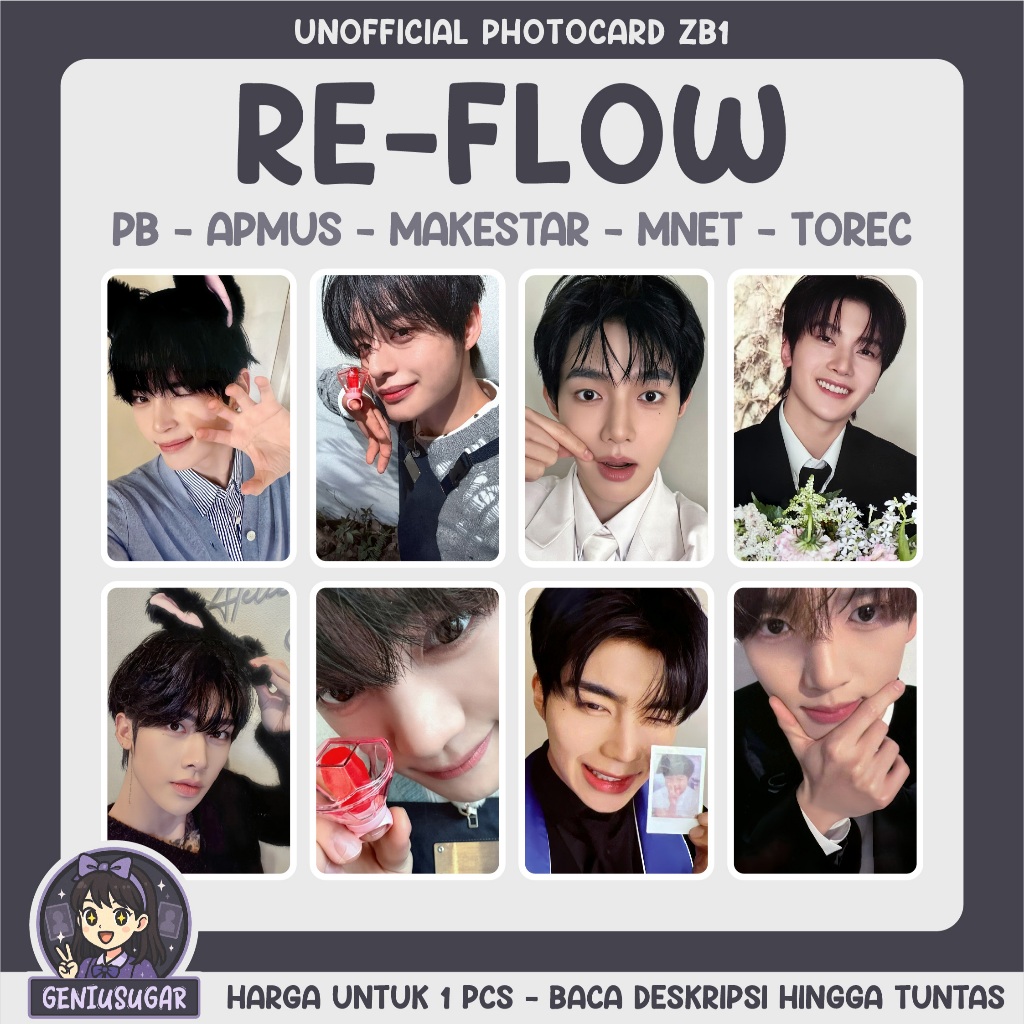 [ZB1] RE-FLOW UNOFFICIAL PHOTOCARD