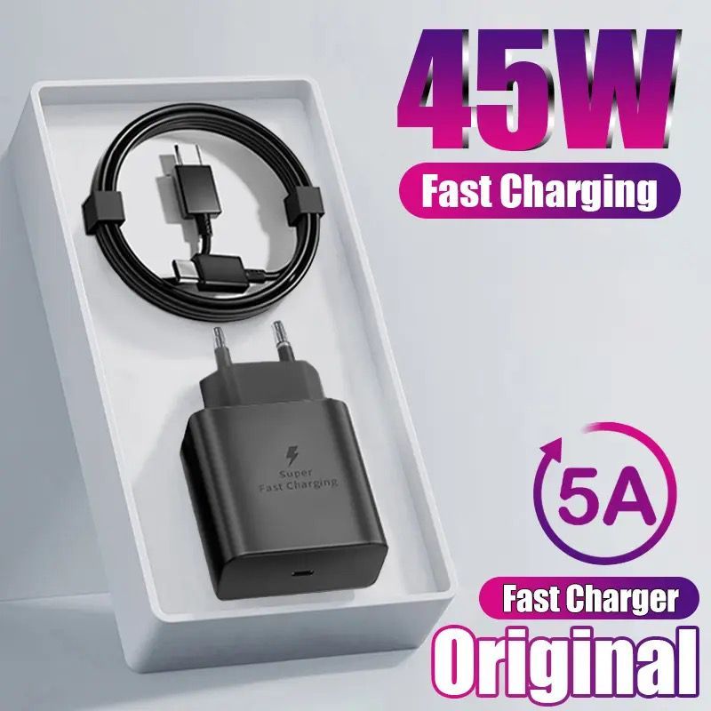 ASL CHARGER SAMSUNG TYPE C SUPER FAST CHARGING 45W 25W ORIGINAL CHARGER SAMSUNG USB C TO USB C FAST 