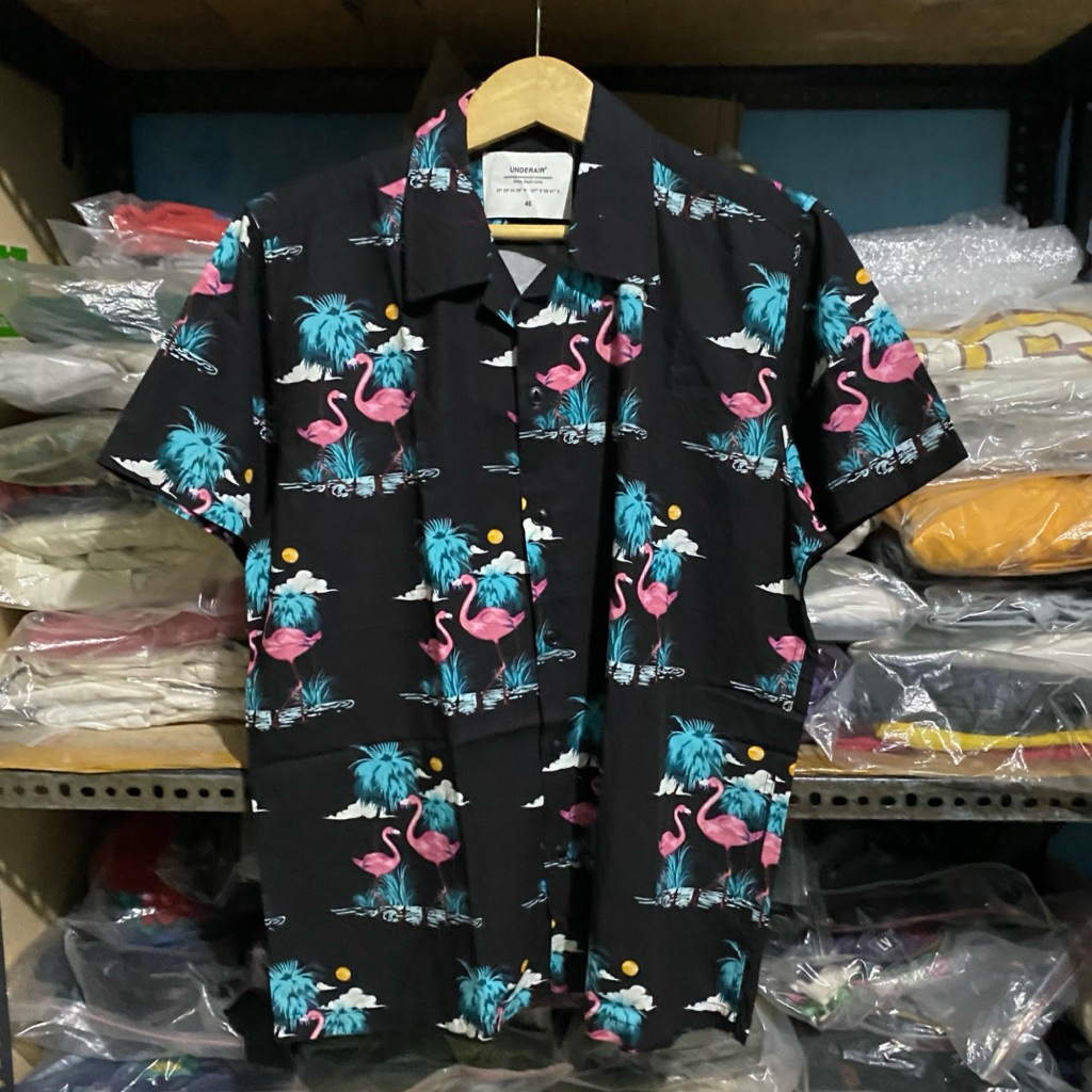 เสื้อ UnderAir Kr S/S สีดํา Size 46 69x56