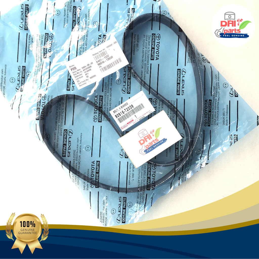 Vanbelt / Fanbelt 6PK-1150 New Yaris & Vios 2016 - Up Original