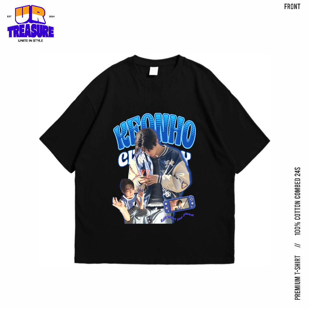 KATUN Keonho Cortis Premium 24s Cotton T-Shirt / KEONHO OVERSIZE CORTIS TSHIRT By URTreasure / KPOP