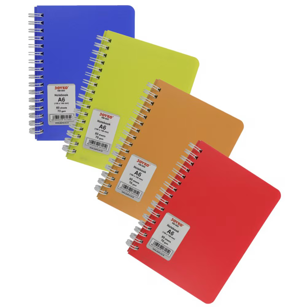 Joyko NB-680 A5 70gsm Notebook 60 แผ่น - สีพาสเทลแบบสุ่ม