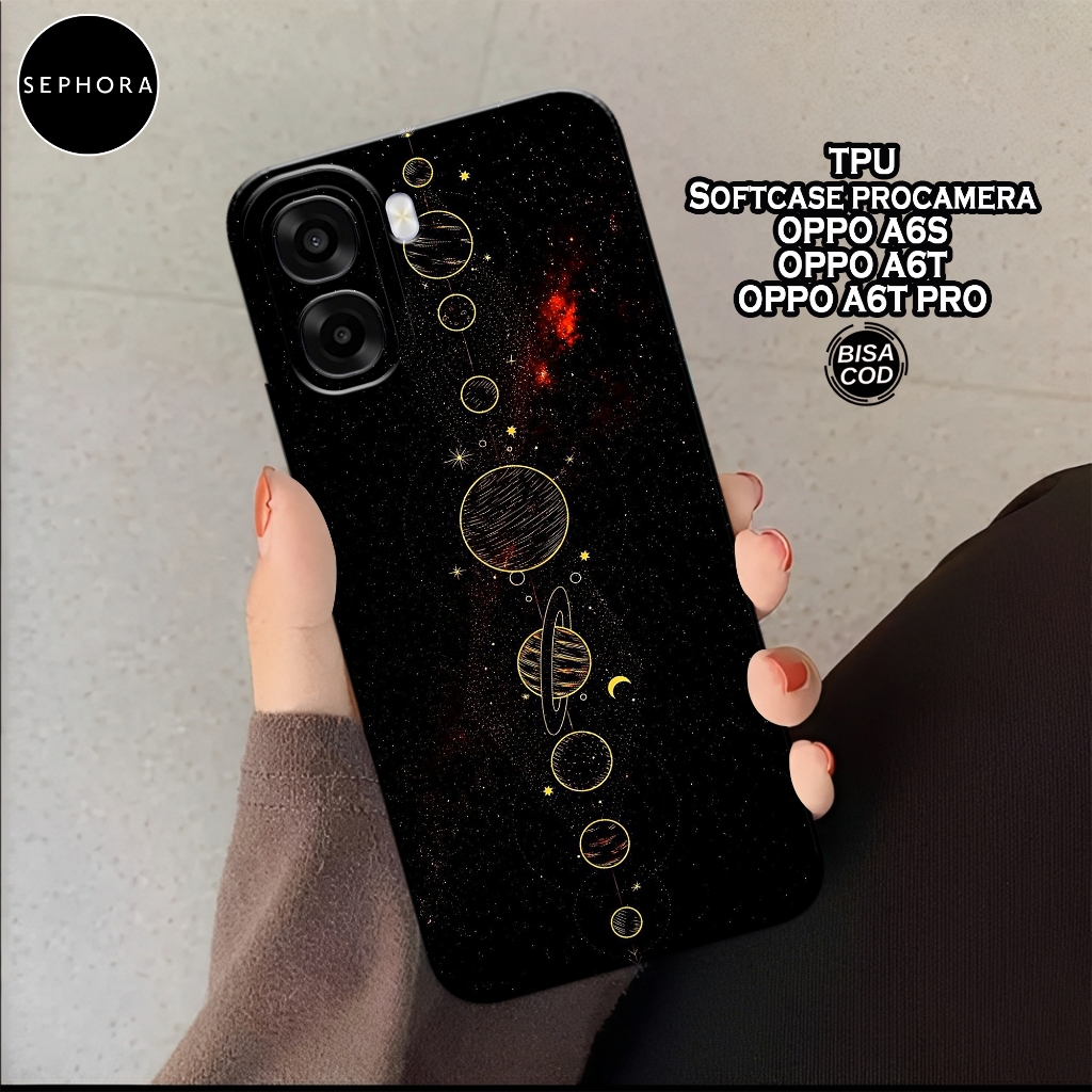 HP เคส OPPO A6s / A6T / A6T Pro ล่าสุด - เคสแฟชั่นดาวเคราะห์ - OPPO A6s / A6T / A6T Pro Softcase - เ
