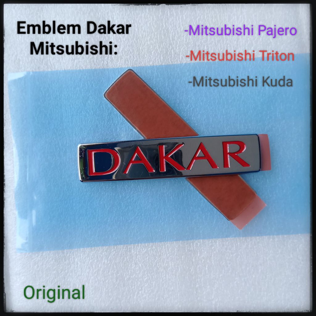 สัญลักษณ์ Pajero Dakar Pajero Dakar การเขียน Pajero Sport Emblem Original Pajero Trunk Emblem