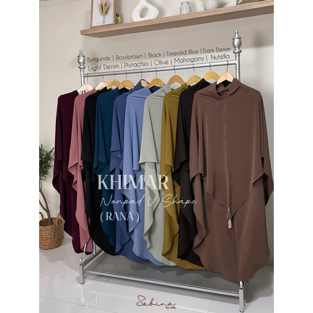 SABINA_ KHIMAR MAZAYA MARINA SILK V Shape NONPAD วัสดุ Marina ป้องกัน UV