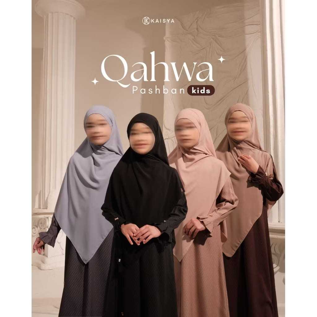 QAHWA PASHBAN – Cool, Anti-UV, ผ้าพันคอ Syari Pashmina ที่สะดวกสบายตลอดวัน