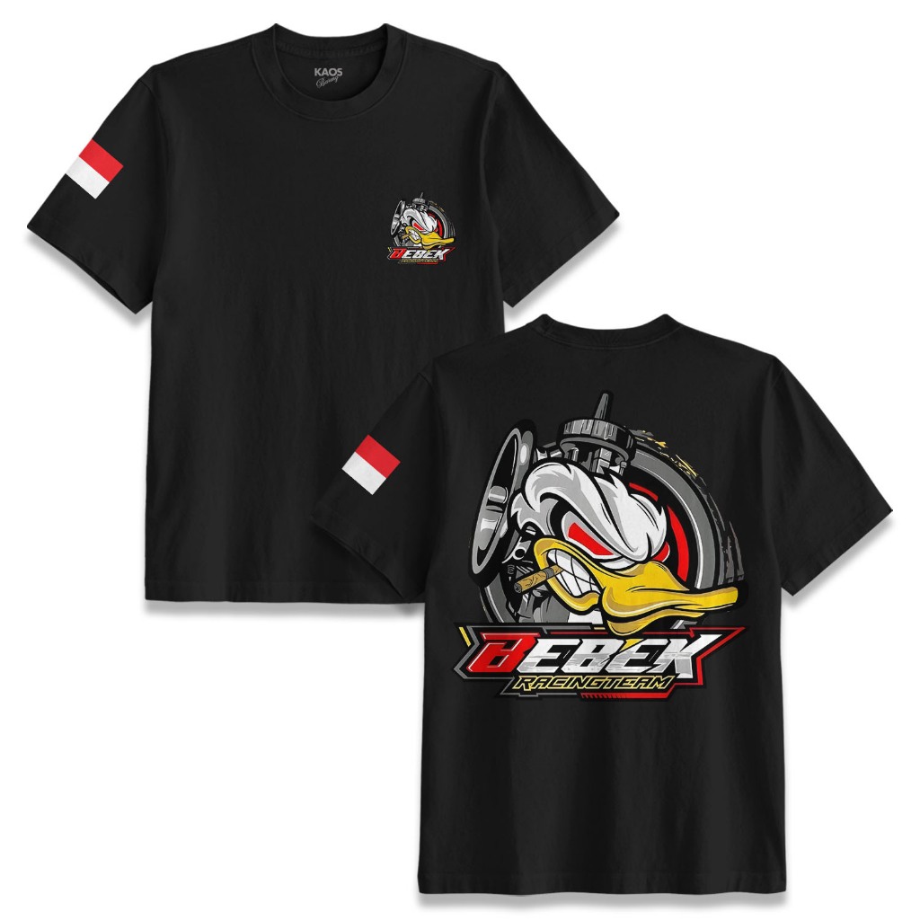 KATUN BEBEK RACING TEAM เสื้อยืดผ้าฝ้ายสําหรับผู้ชายและผู้หญิง สีดํา Distro - KSI
