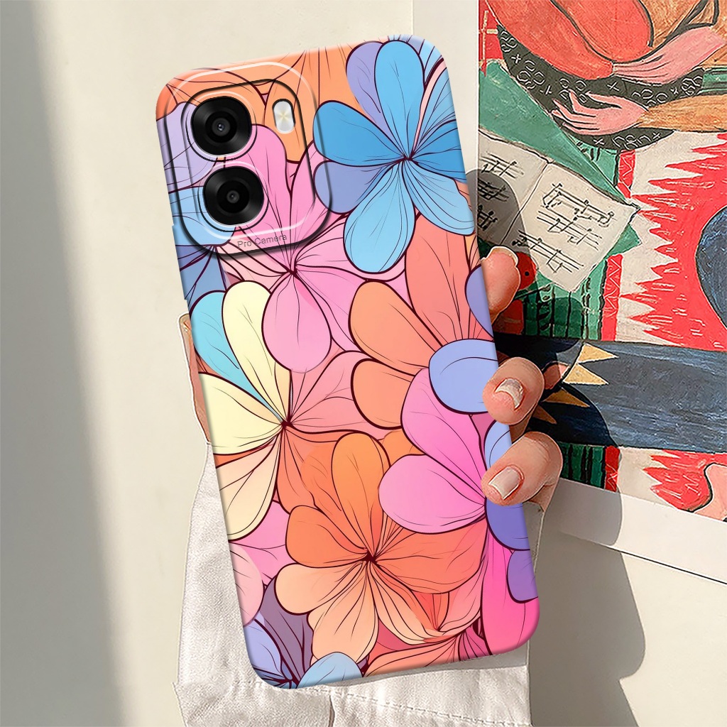 HP ล่าสุด OPPO A6T 4G / A6T 5G / A6T PRO 4G 2026 Phone Case - Fashion Case FLOWER - OPPO A6T 4G, A6T