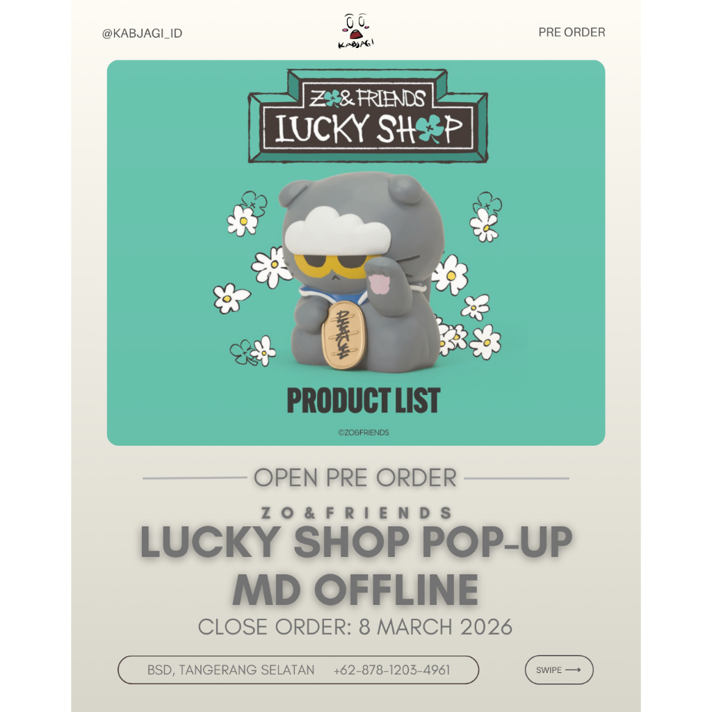 [หนังสือ] ZO&FRIENDS LUCKY SHOP POP-UP MD OFFLINE
