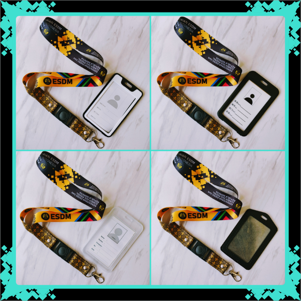 GANTUNGAN Ministry of ESDM ID Card Lanyard & Frame, Holder, ID Card Holder