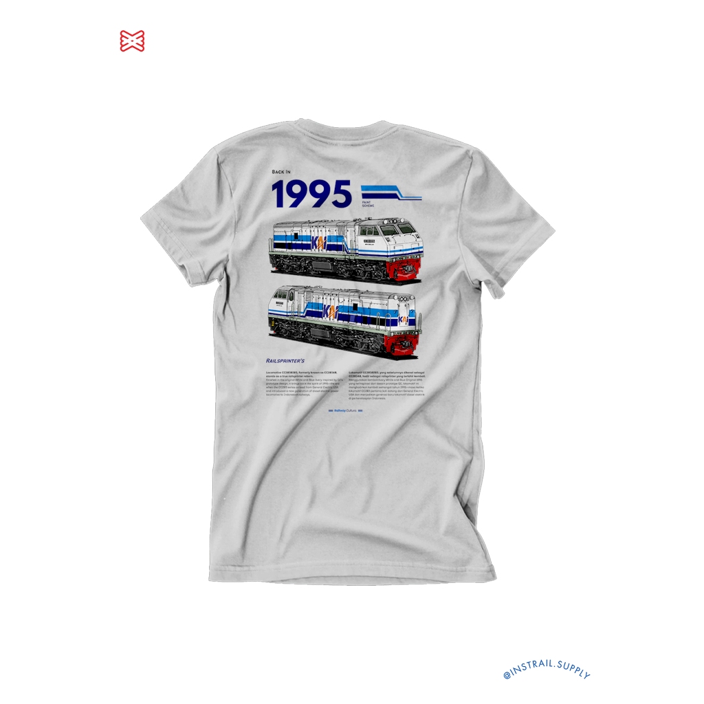 ด้านหลังใน 1995 - CC203 WnB GE Prototype Livery | เสื้อยืดรถไฟ