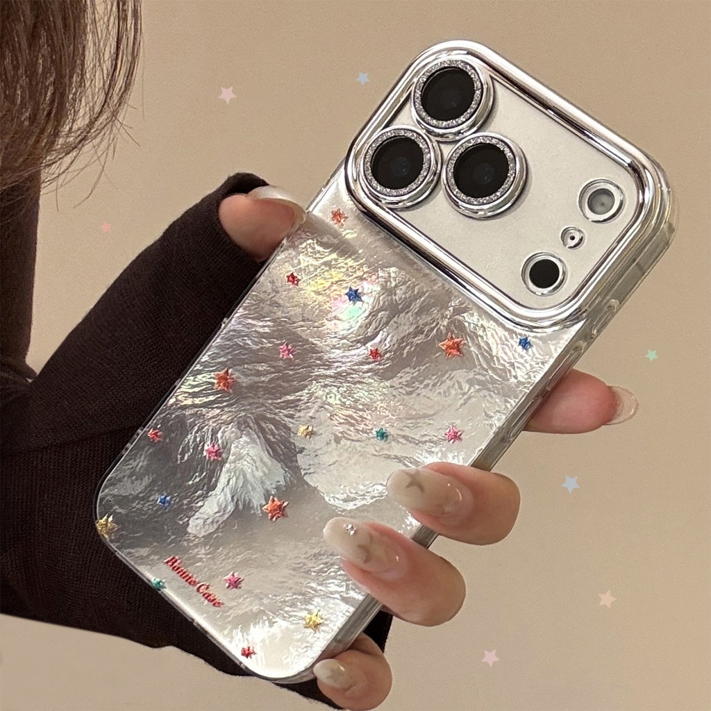 IPhone 17 Glitter นูน Star Case iPhone 17 Case iPhone 17 Pro Case iPhone 17 Promax Case iPhone CSK00