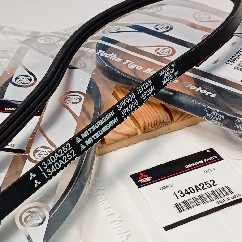 FAN BELT VAN BELT CAR FAN BELT MITSUBISHI L300 EURO 4 Mitsubishi 1340A252 3PK908 ของแท้จากญี่ปุ่น