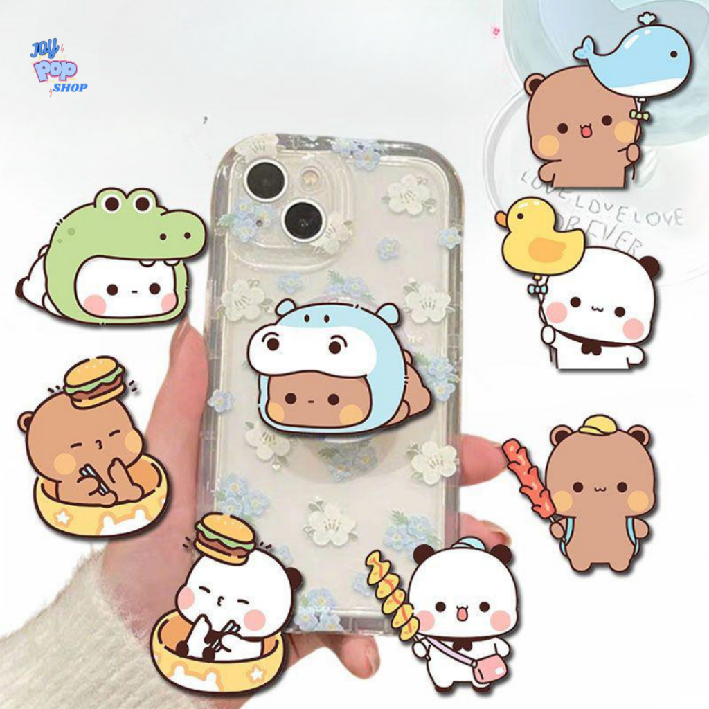 Pop Socket Bubu Dudu อะคริลิค Griptok HP กาวกาว Popsocket Holder HP Bubu Dudu น่ารัก