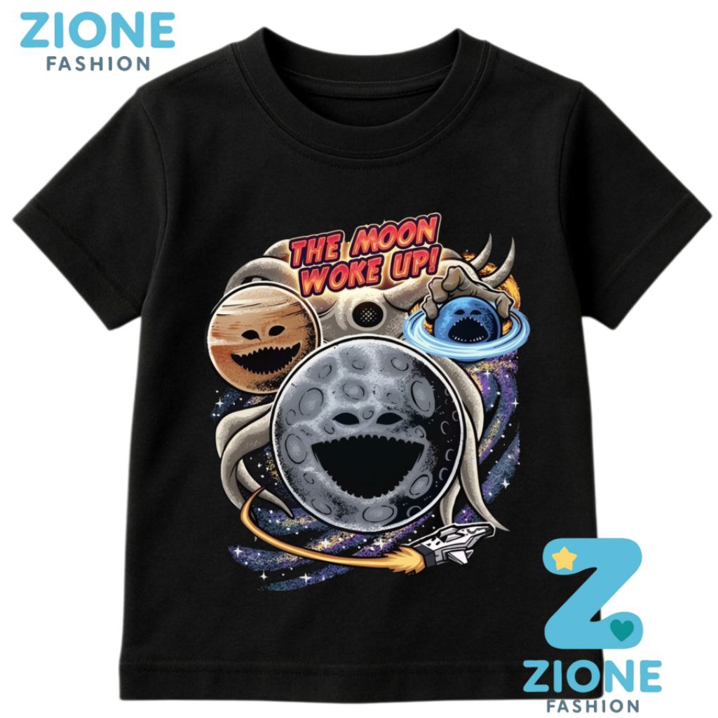 เสื้อผ้าใหม่ล่าสุด, เสื้อยืด CHILDRENS, THE MOON WOKE UP, FREE NAME